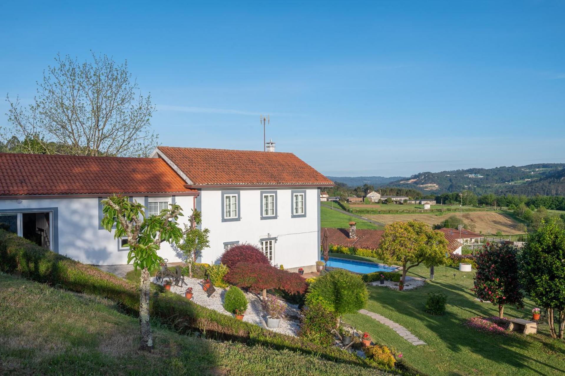 Casa Tarrio Con Piscina - Santiago De Compostela Villa Boqueixon Exterior photo